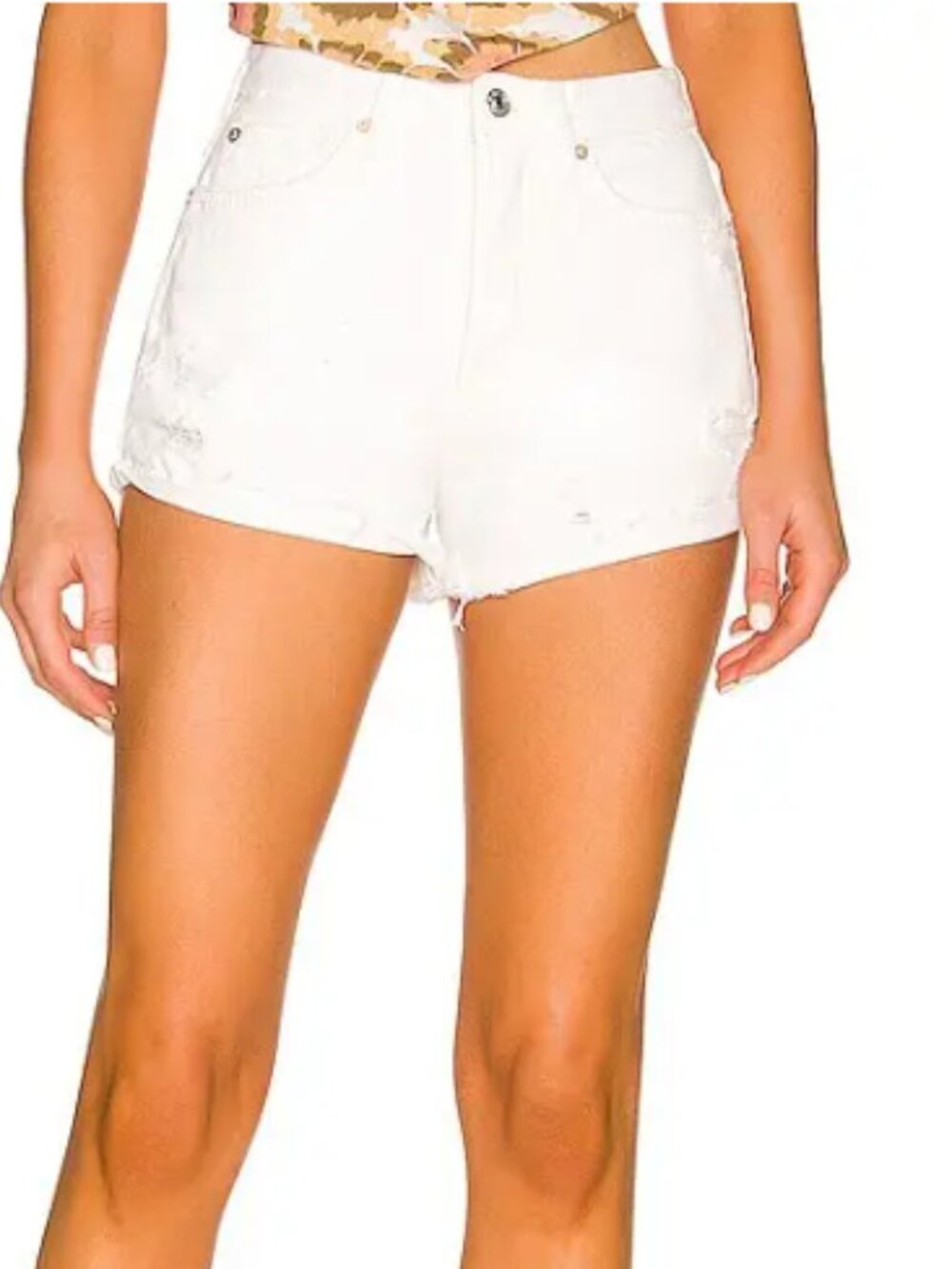 Free People - Lasso Short - Color: Ivory - Size: 26 - NWT